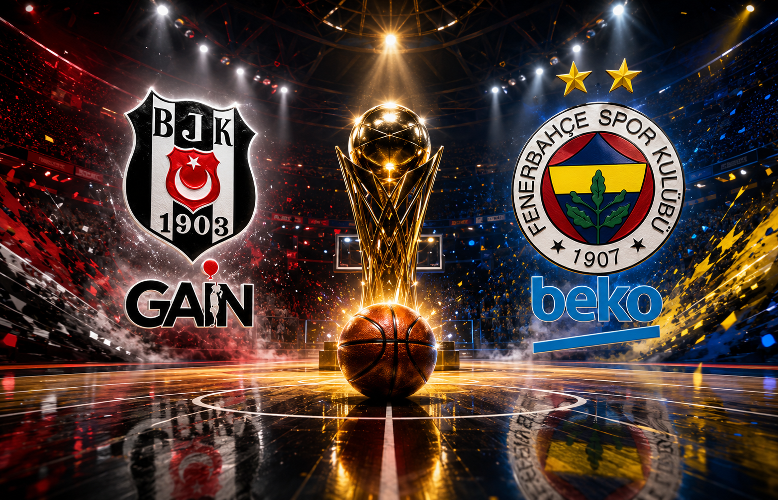 Türkiye Sigorta Basketbol Süper Liginde Finalin Adı Beşiktaş Gain - Fenerbahçe Beko Olacak